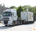 Transport eines 45 to. Betonbauwerks