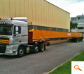 Transport eines Br�ckenkrans